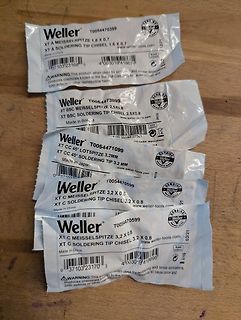 Verpackungen von Weller Lötspitzen