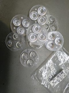 Mehrere transparente Kunststoffgehäuse für LEDs