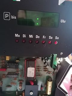 Foto einer Leiterplatte mit Displaymodul