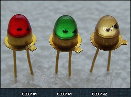 Drei LEDs der Serie CQXP