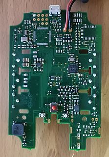 Leiterplatte mit elektronischen Bauteilen