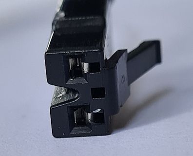 Nahaufnahme eines schwarzen Steckers