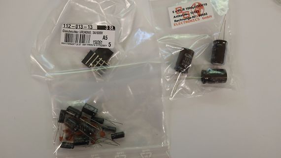 Elektrolytkondensatoren in Plastikbeuteln