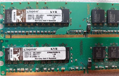 Zwei Kingston DDR2 RAM Module