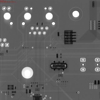 CAD-Ansicht eines Leiterplatten-Layouts