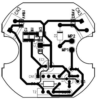 Leiterplatten-Layout einer Platine