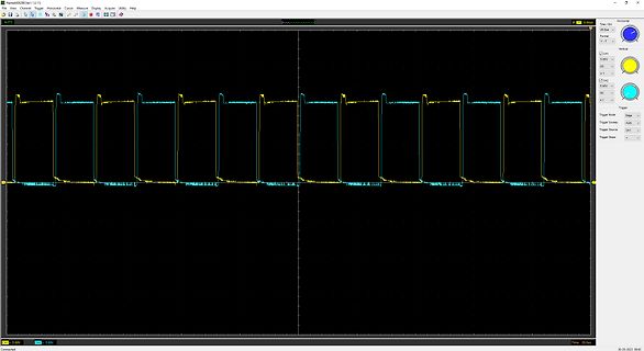 Oszilloskop-Screenshot eines Rechtecksignals