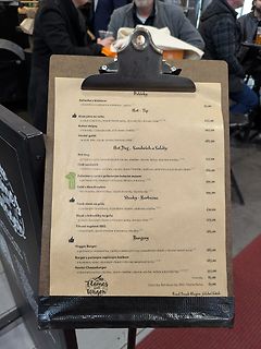 Speisekarte eines Food Trucks