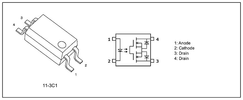 3D-Modell und Schaltplan eines Bauteils