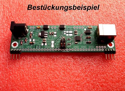 Bestückungsbeispiel einer Leiterplatte