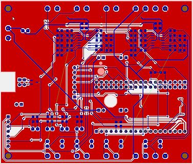 Leiterplatten-Layout einer digitalen Schaltung