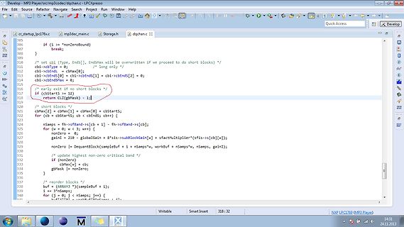 Programmcode in einem Texteditor