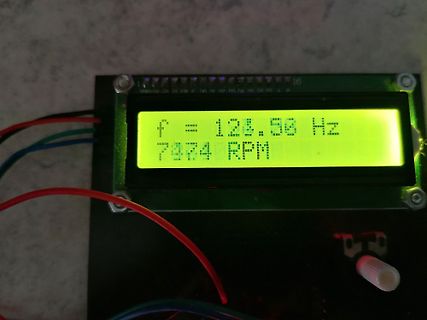 LCD-Display mit Messwerten