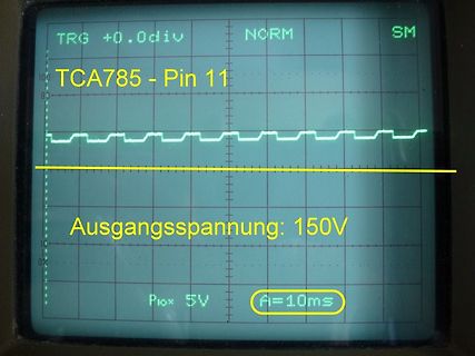Oszilloskop-Messung eines TCA785 Signals