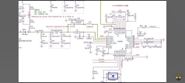 Schaltplan einer Elektronikschaltung mit Mikrocontroller-Anschlüssen