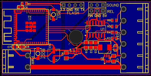 PCB-Layout einer Leiterplatte