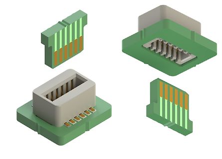 3D-Modell eines elektrischen Steckverbinders