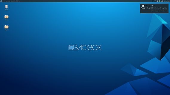 Desktop-Screenshot von BackBox Linux