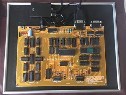 Gigatron TTL Microcomputer Leiterplatte mit ICs