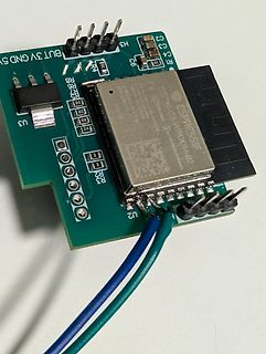 ESP32-C3-WROOM-02 Modul auf Leiterplatte