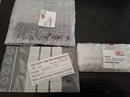 Verpackungen von Coilcraft SMD Speicherdrosseln