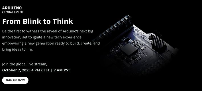 Werbebanner für Arduino Global Event