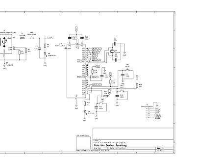 Schaltplan eines Mikrocontroller-basierten LED-Treibers