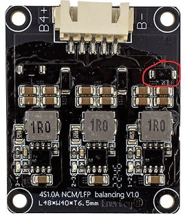 Leiterplatte für 4S 1.0A NCM/LFP Balancing