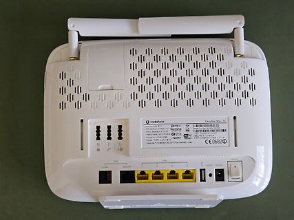 Rückseite eines Vodafone EasyBox 904 LTE Routers