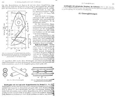 Buchseite mit Diagrammen und Text zu Richtkopplern