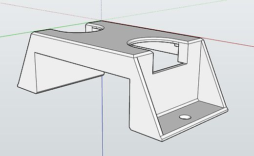 3D-CAD-Modell eines Gehäuseteils