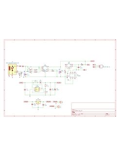 Schaltplan einer Schaltung mit Spannungsregler und LED-Anzeige