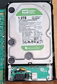Western Digital Festplatte und Leiterplatte