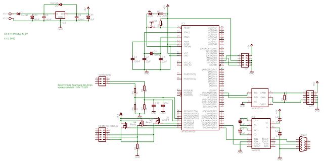 Schaltplan mit AT90CAN28 Mikrocontroller