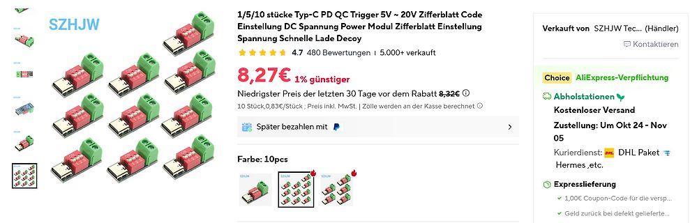 AliExpress-Angebot für DC Trigger Module