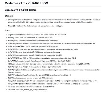 Changelog für Modem-e v2.x.x