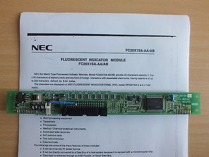 NEC Fluorescent Indicator Module und Leiterplatte