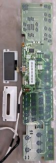 Leiterplatte mit LCD-Display und Tastenfeld
