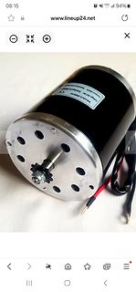 Elektromotor mit Wellen und Kabeln
