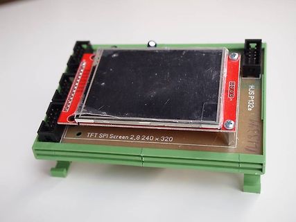 TFT SPI Display auf grüner Leiterplatte