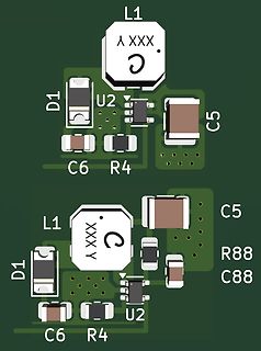 CAD-Darstellung eines Leiterplatten-Layouts