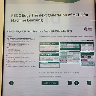Infineon PSOC Edge Produktinformationsblatt