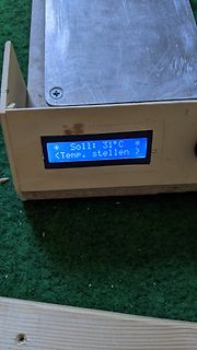 LCD-Display eines Temperaturreglers