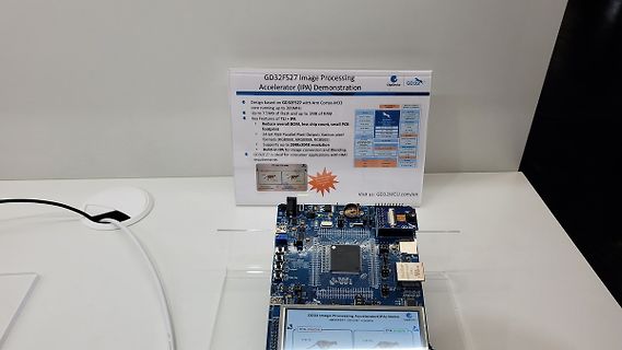 GD32F527 Image Processing Accelerator Demonstration Aufbau