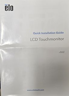Quick Installation Guide für LCD Touchmonitor