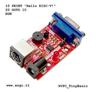 RVPC TinyBasic RISC-V Entwicklungsboard