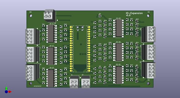 CAD-Layout einer IQ-Expansion Leiterplatte