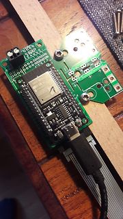 ESP32-WROOM-32 Development Board auf Leiterplatte