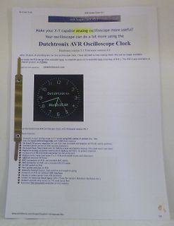 Webseite für DUTCHTRONIX AVR Oszilloskop-Uhr