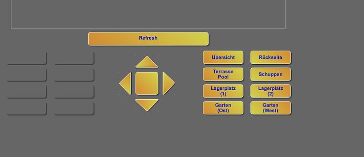 Benutzeroberfläche mit Navigationsmenü